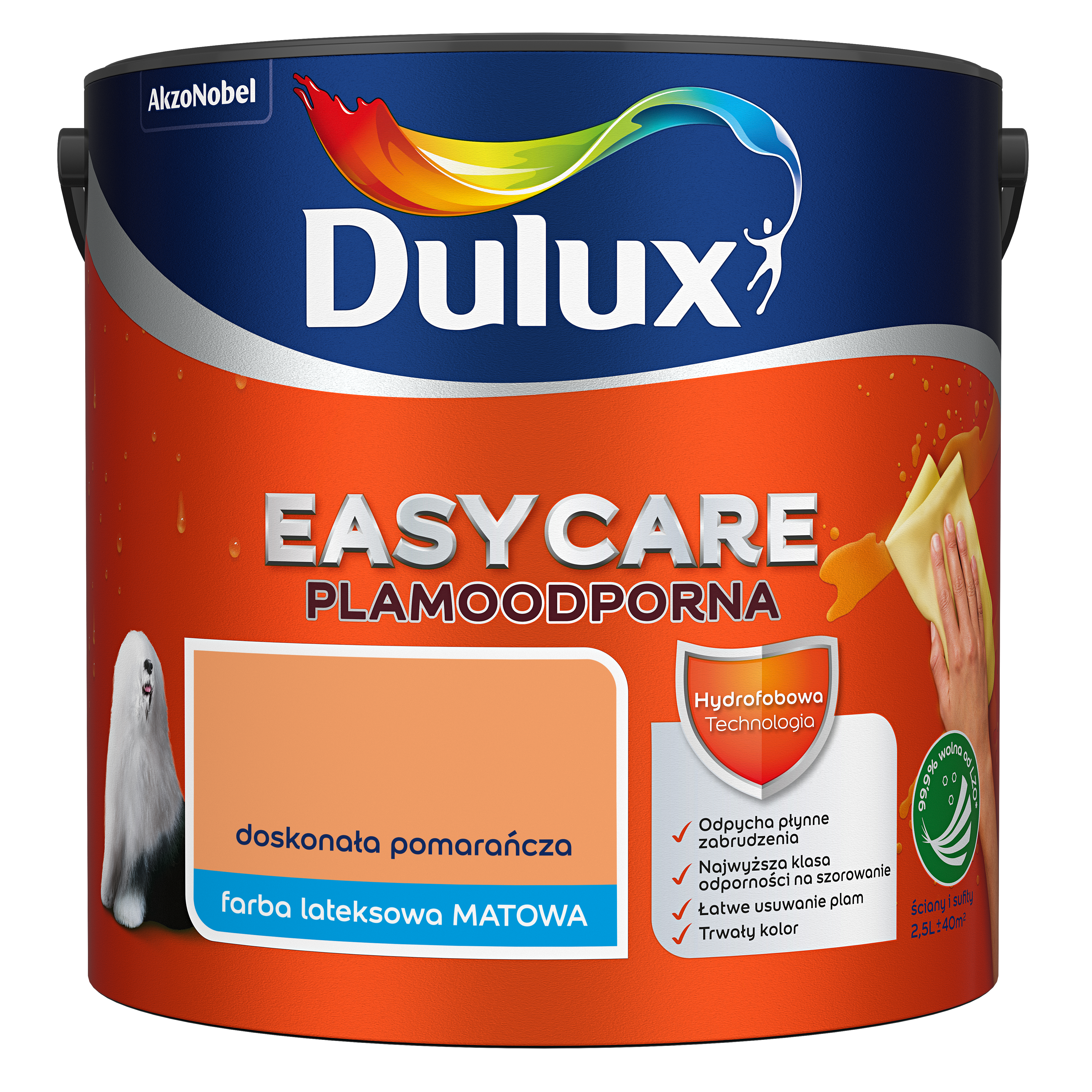 Dulux EasyCare <br> doskonała pomarańcza <br> 2.5 l