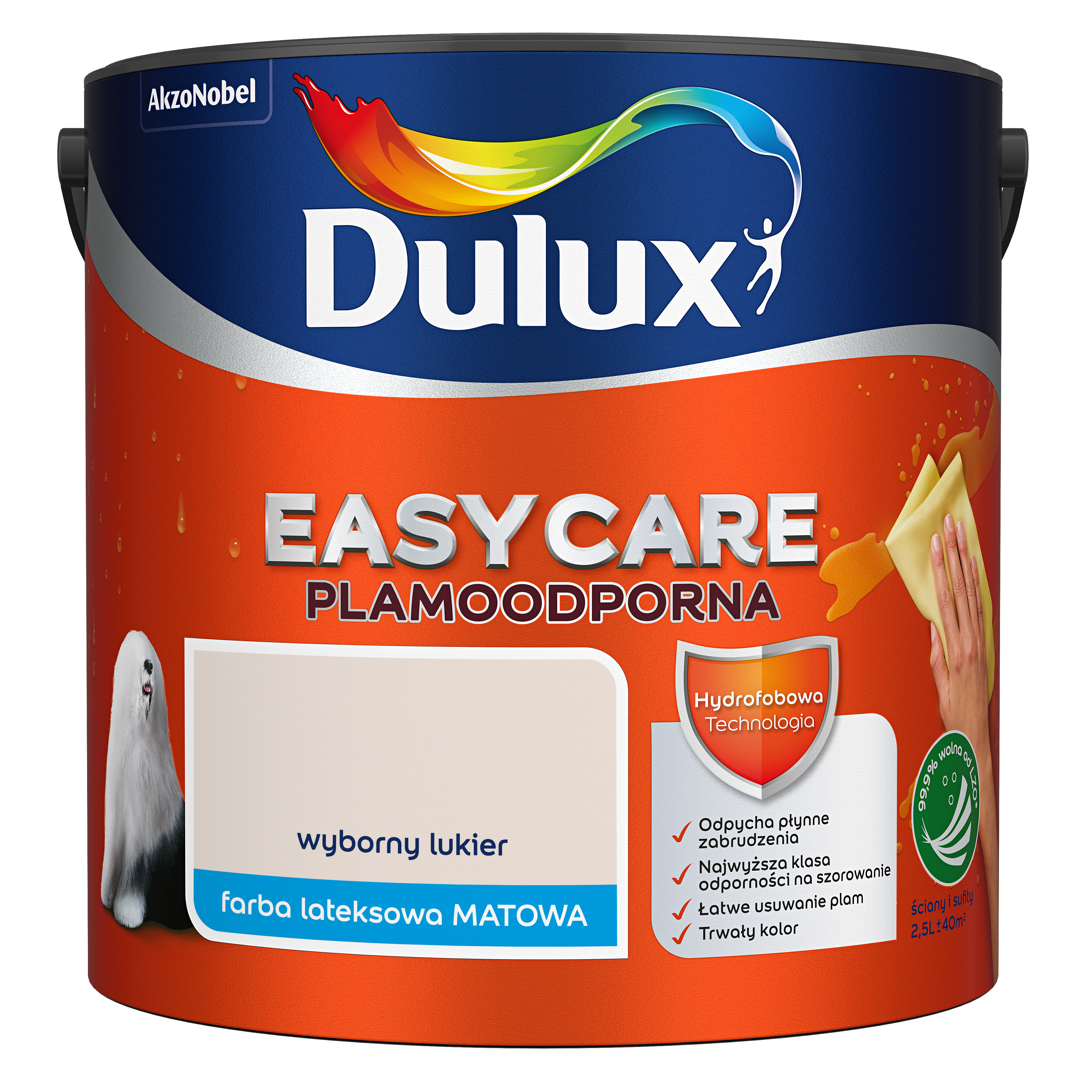Dulux EasyCare <br> wyborny lukier <br> 2.5 l