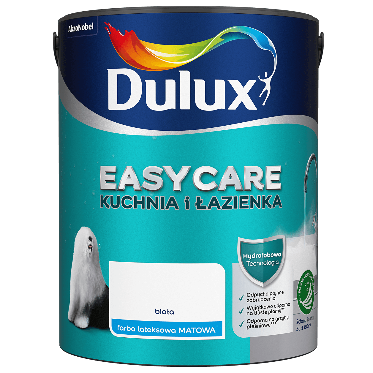 Dulux EasyCare Kuchnia i Łazienka <br> biała <br> 5 l