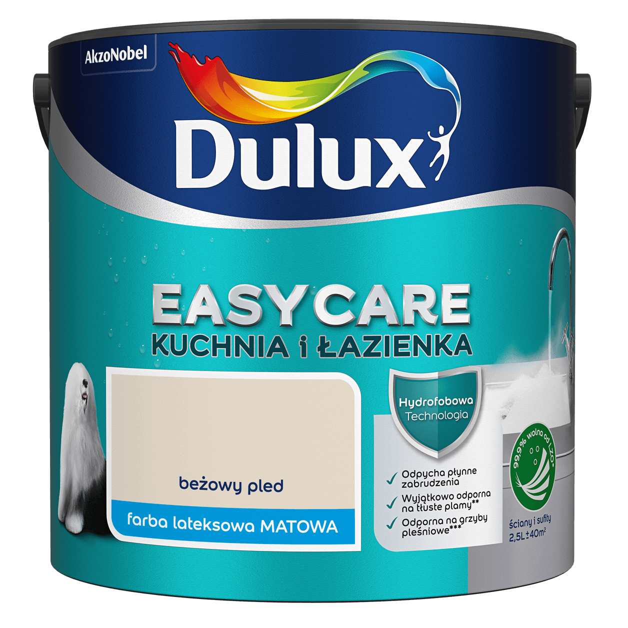 Dulux EasyCare Kuchnia i Łazienka <br> beżowy pled <br> 2.5 l