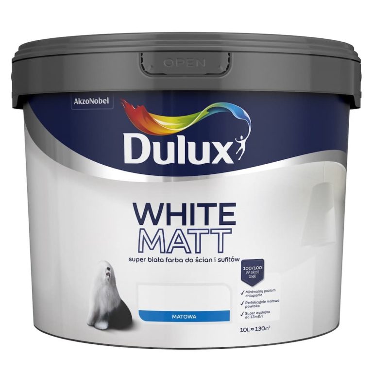 Dulux White Matt 10 AkzoNobel Zasoby marketingowe Dulux