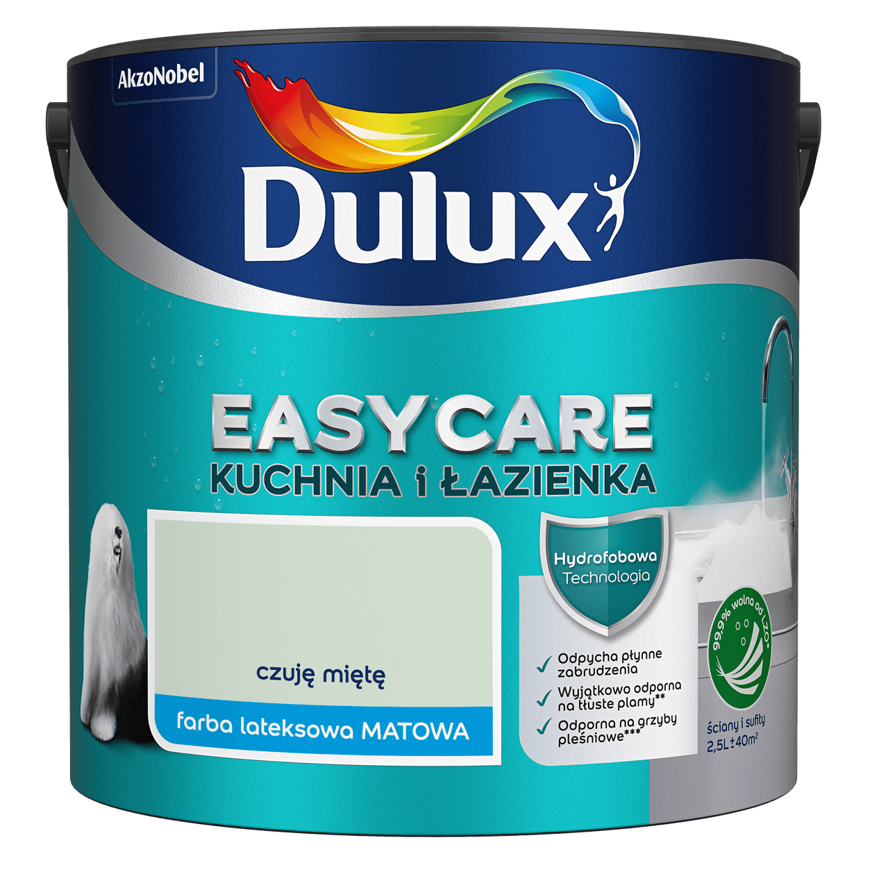 Dulux EasyCare Kuchnia i Łazienka <br> czuję miętę <br> 2.5 l