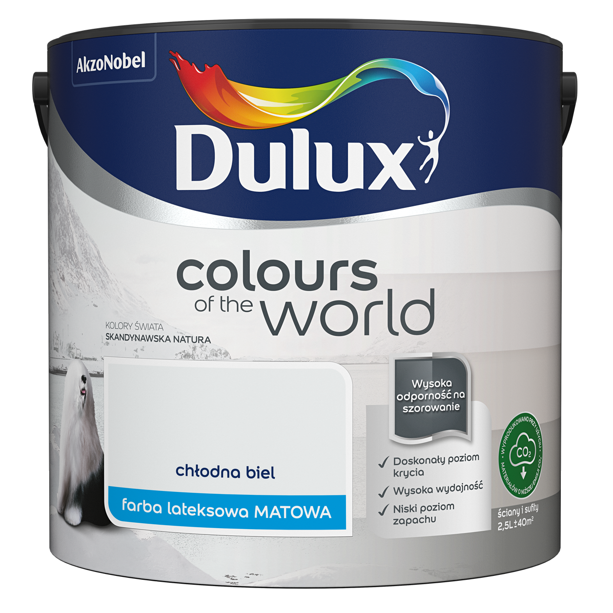 Dulux Kolory Świata <br> chłodna biel <br> 2.5 l